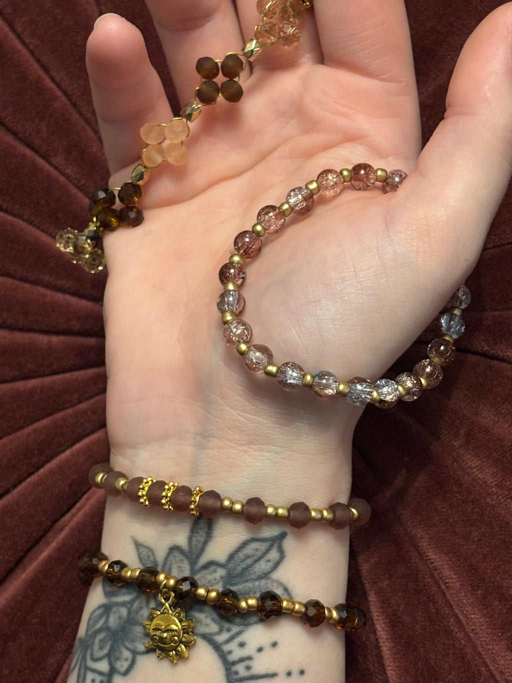 Bracelet mit Sonnen Charm