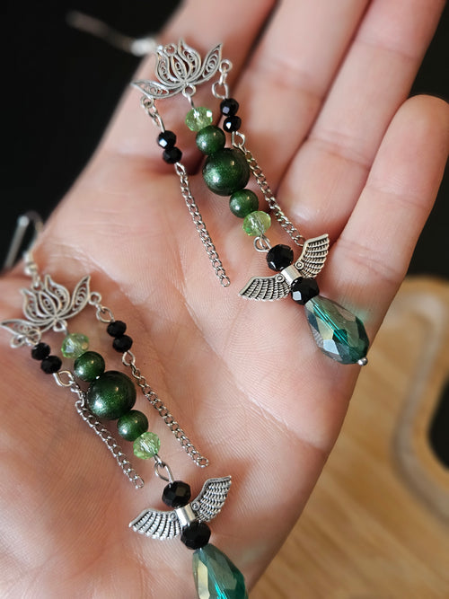 Angel Obsidian Earrings