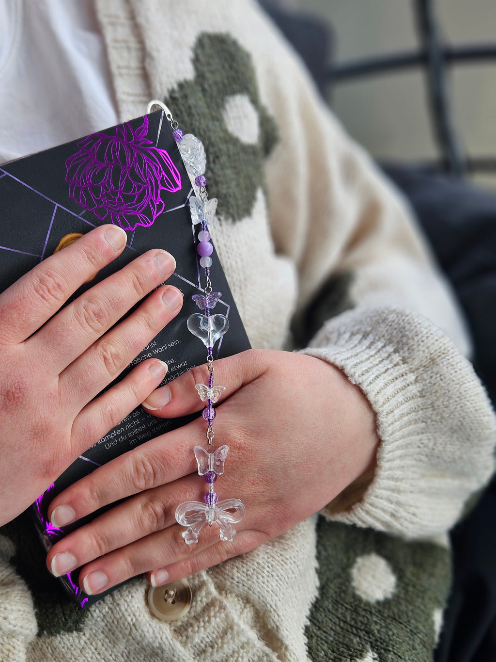 Purple Bookmark Butterfly