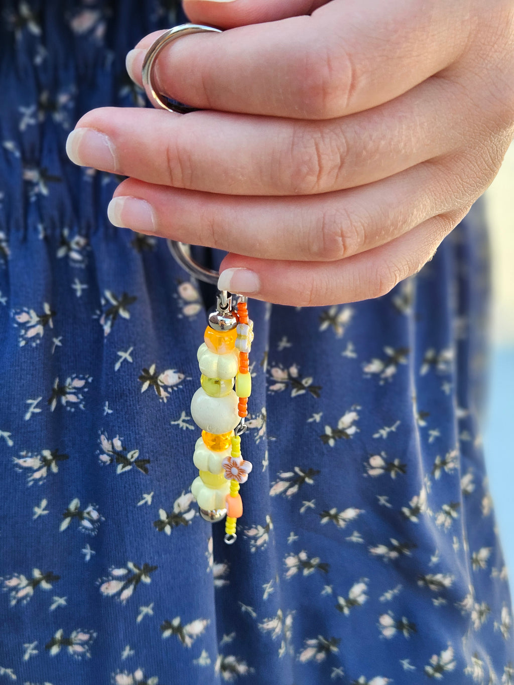 Wooden Keychain yellow