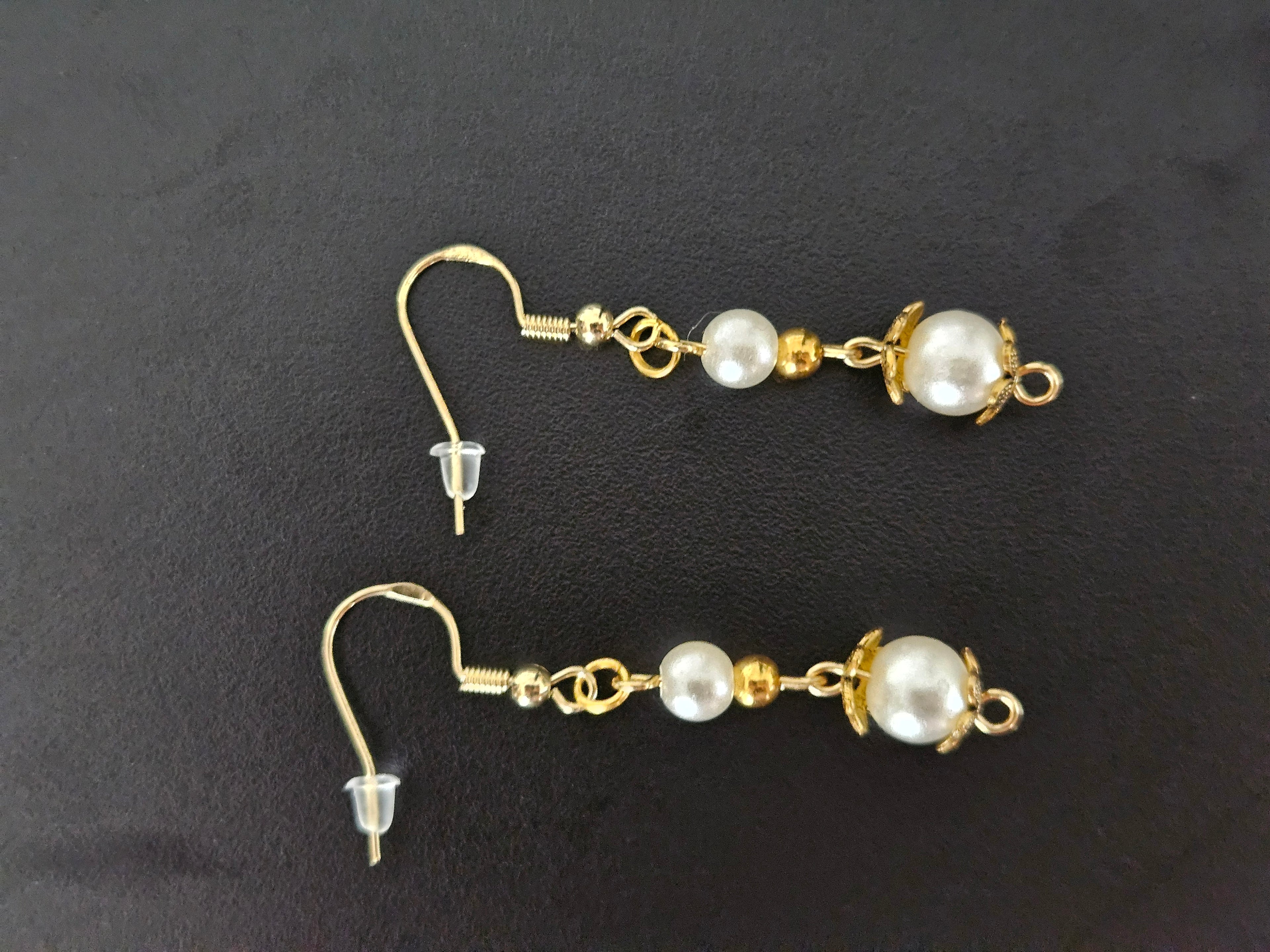 White Pearl Earrings