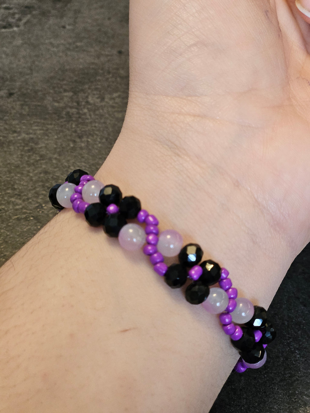 Black and purple Bracelet
