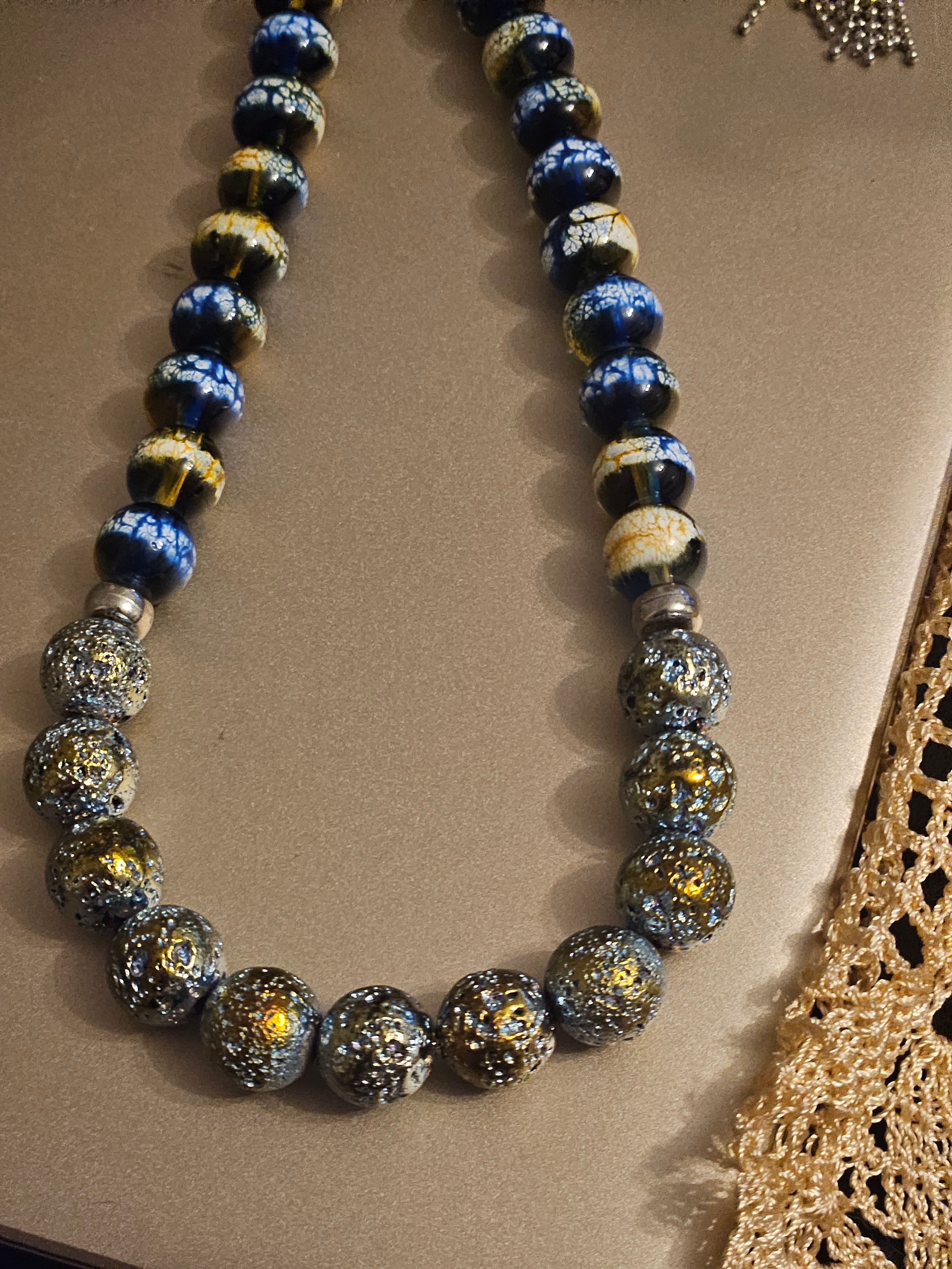 Blue yellow Tesbih