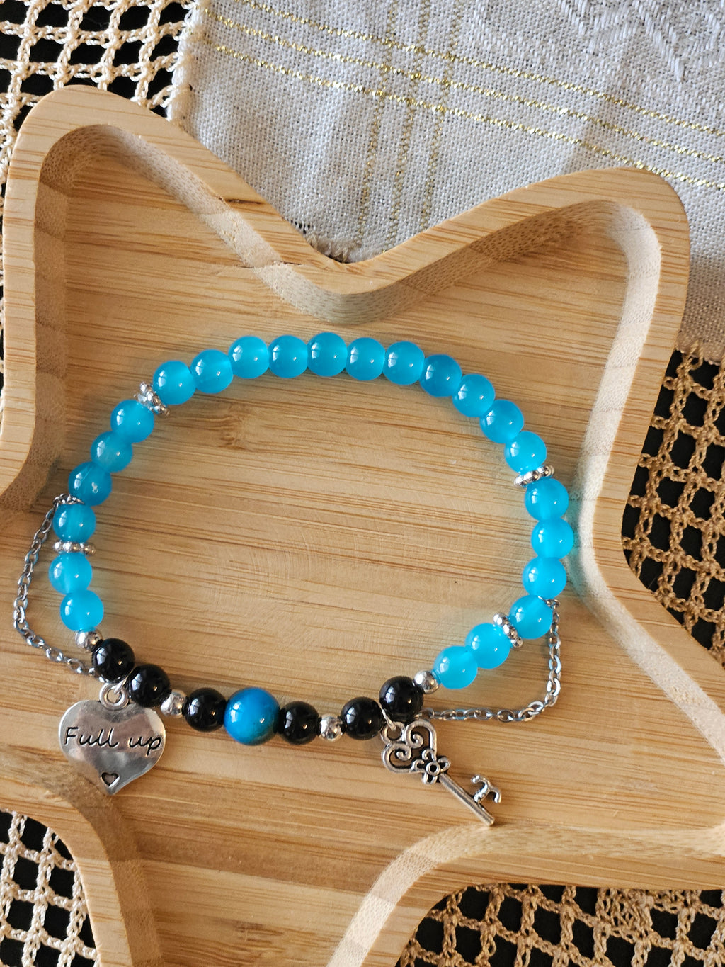 Blue Heart Bracelet