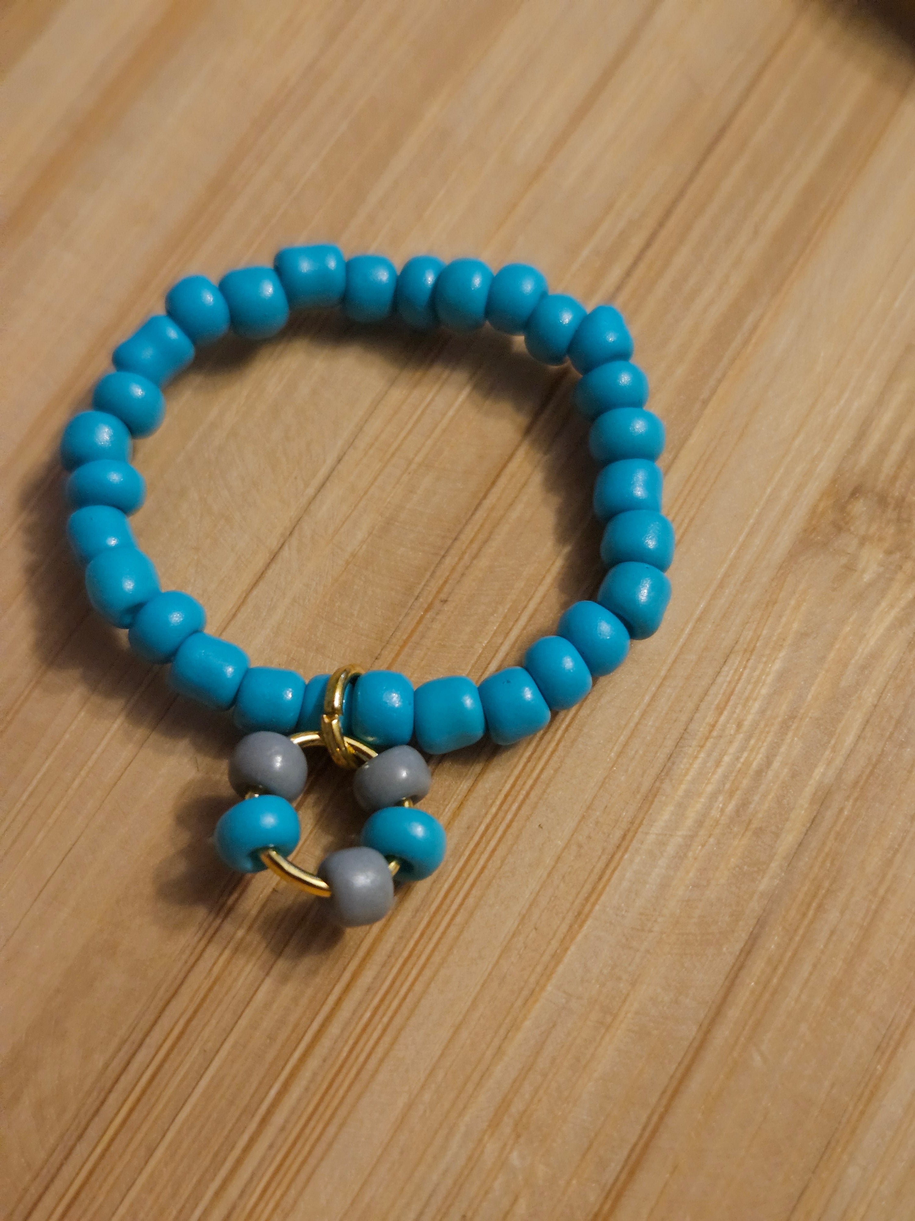 Blue grey Ring