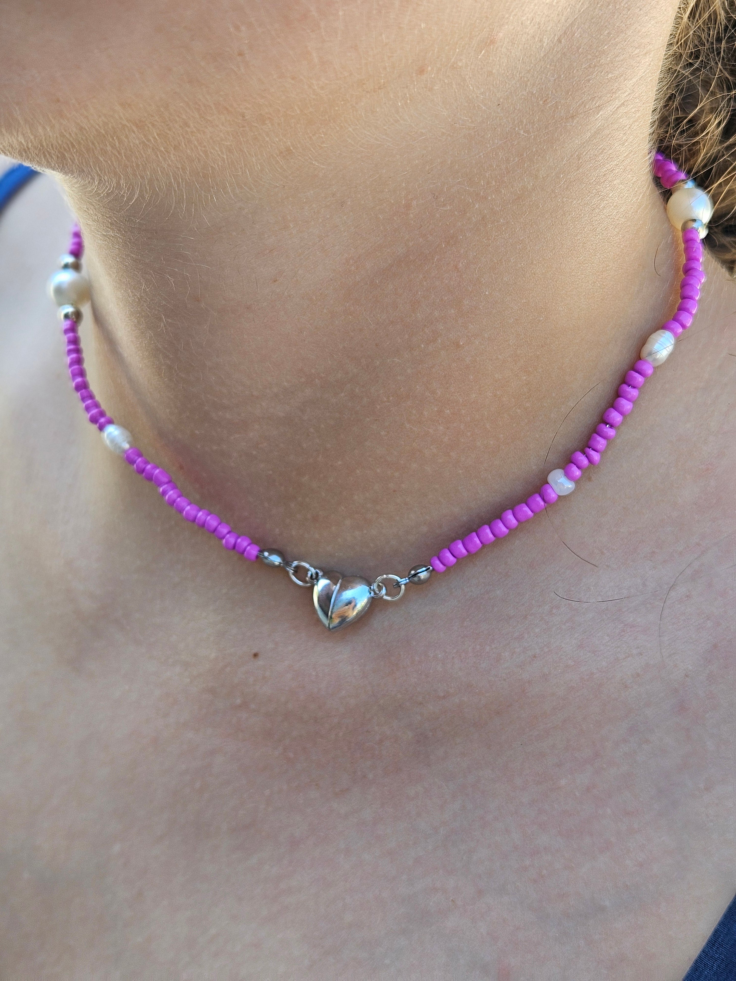 Purple Heart Necklace