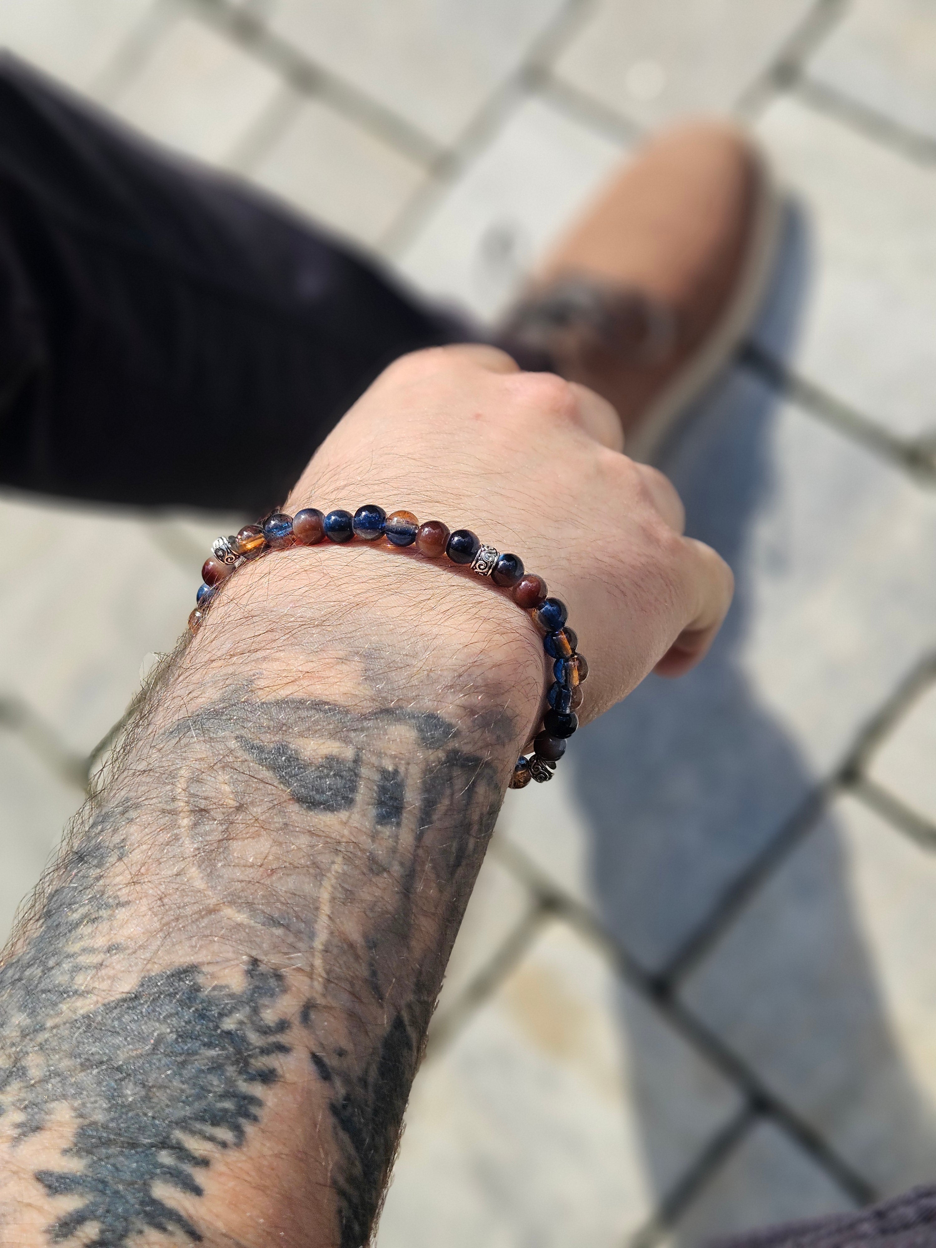 Men's Bracelet elegant brown