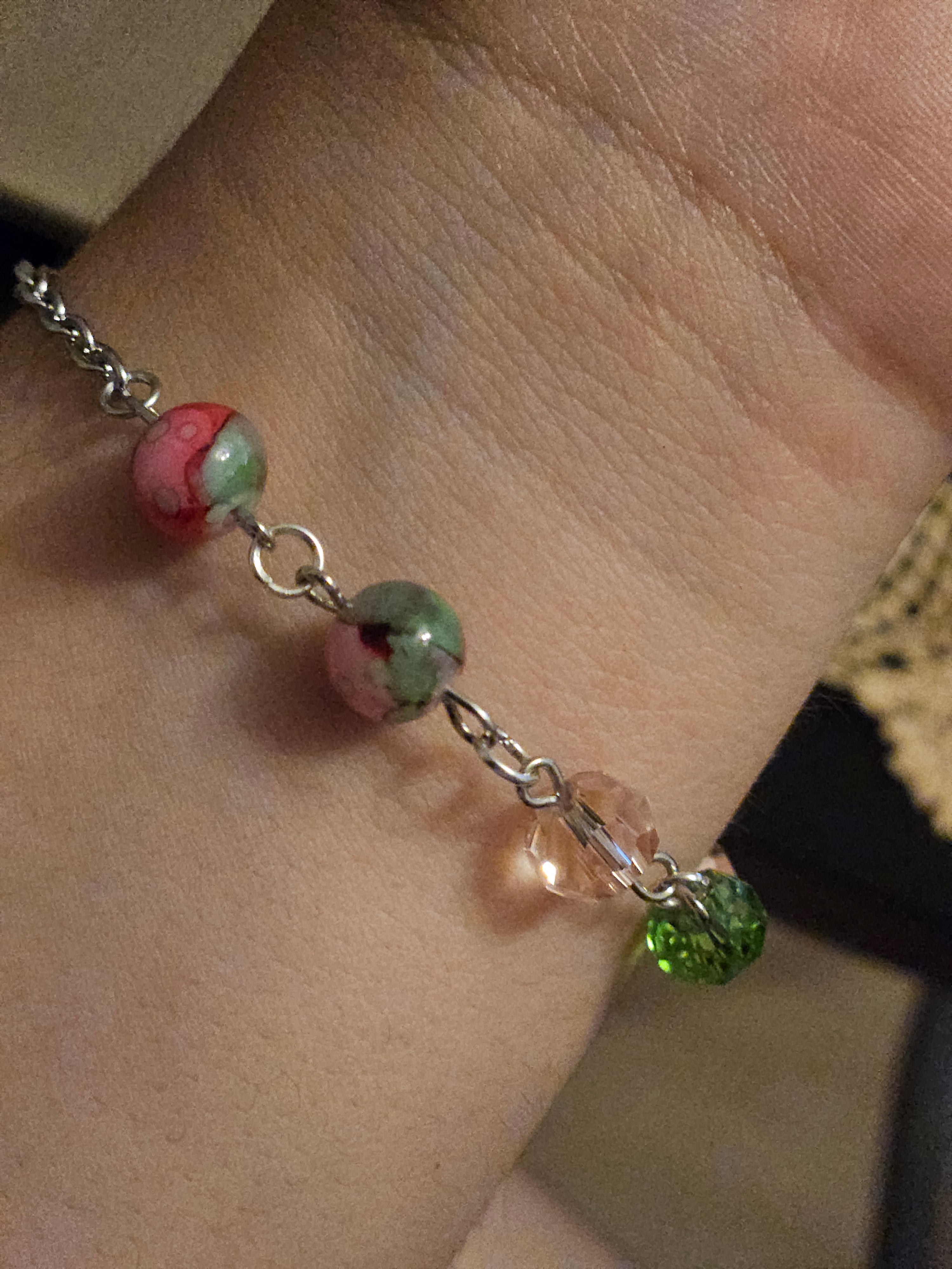 Green Rose Bracelet
