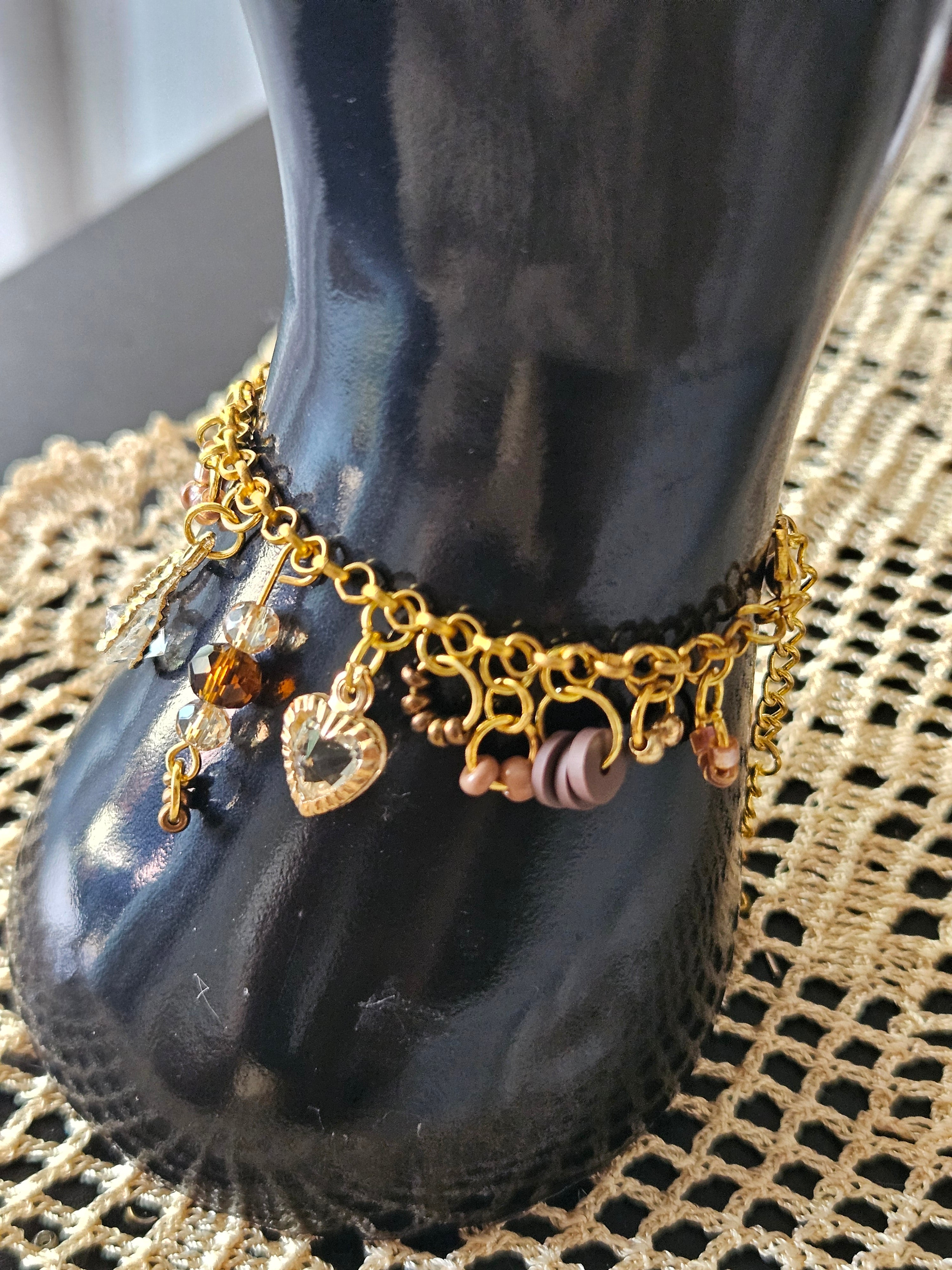 Mini Charms Bracelet brown