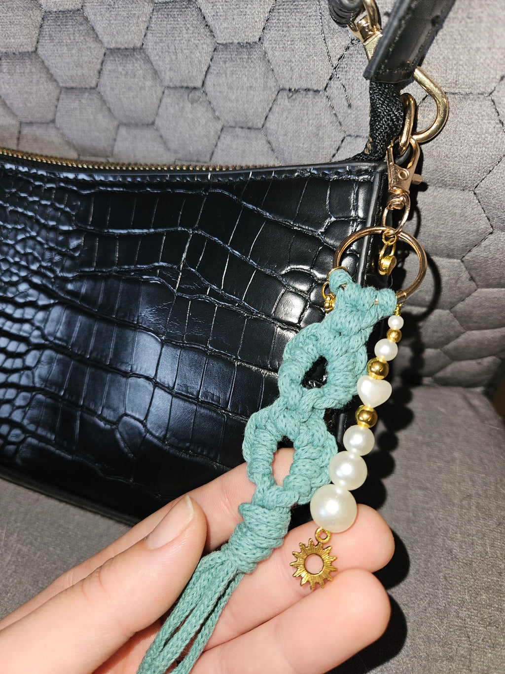 Keychain golden heart