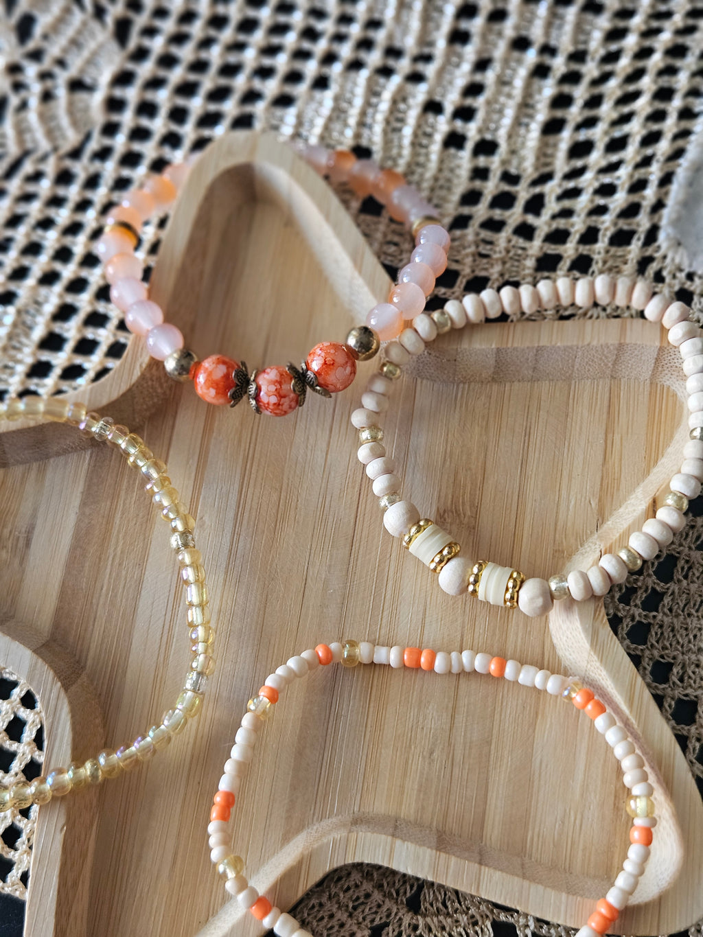 Orange wooden Set