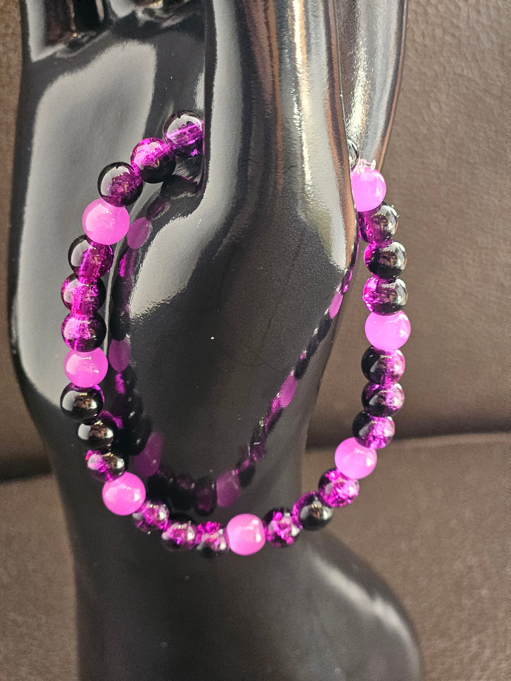 Simple Bracelet Black pink