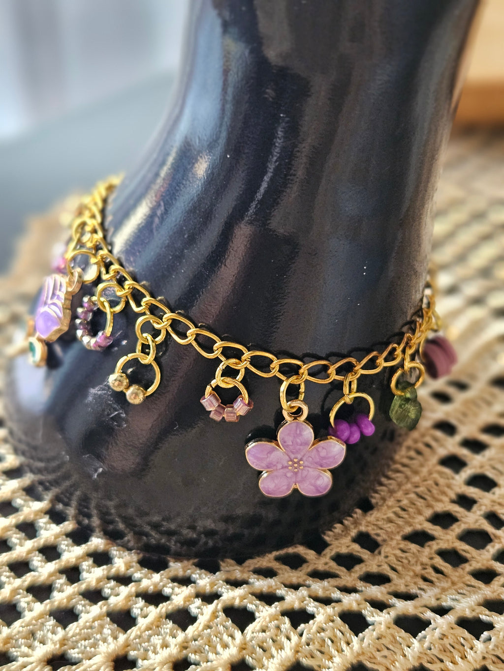 Mini Charms Bracelet purple