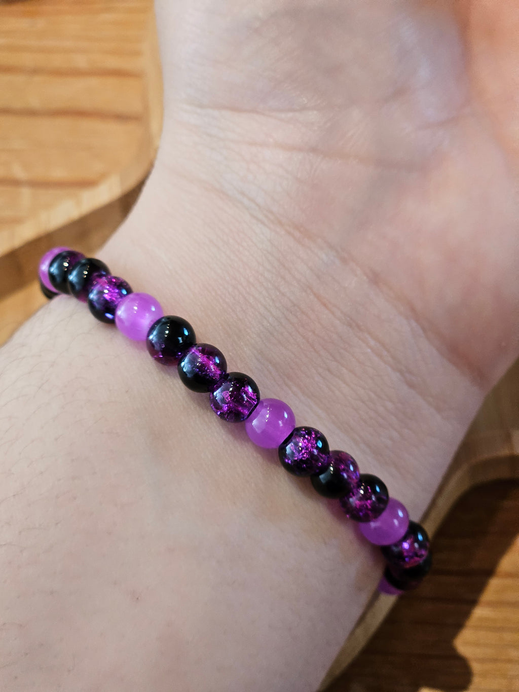 Simple Bracelet Black pink