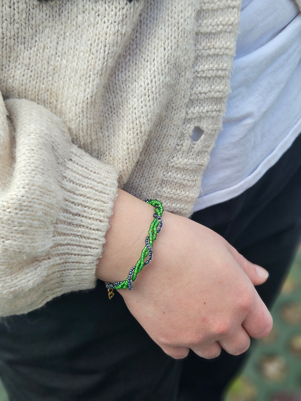 Swirly Bracelet green