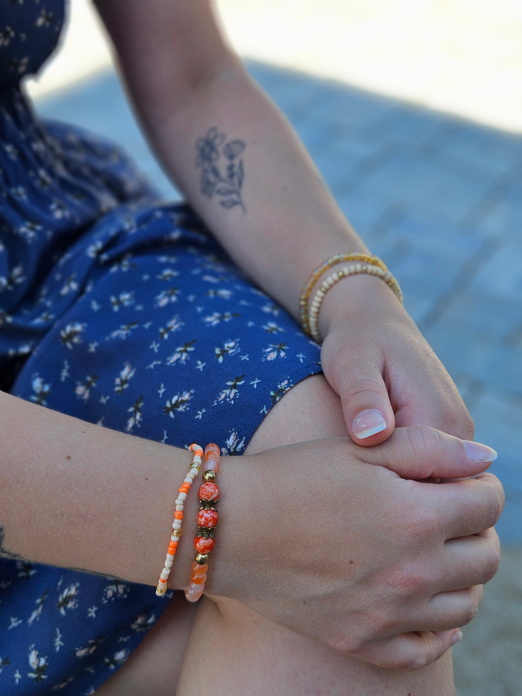 Orange wooden Set