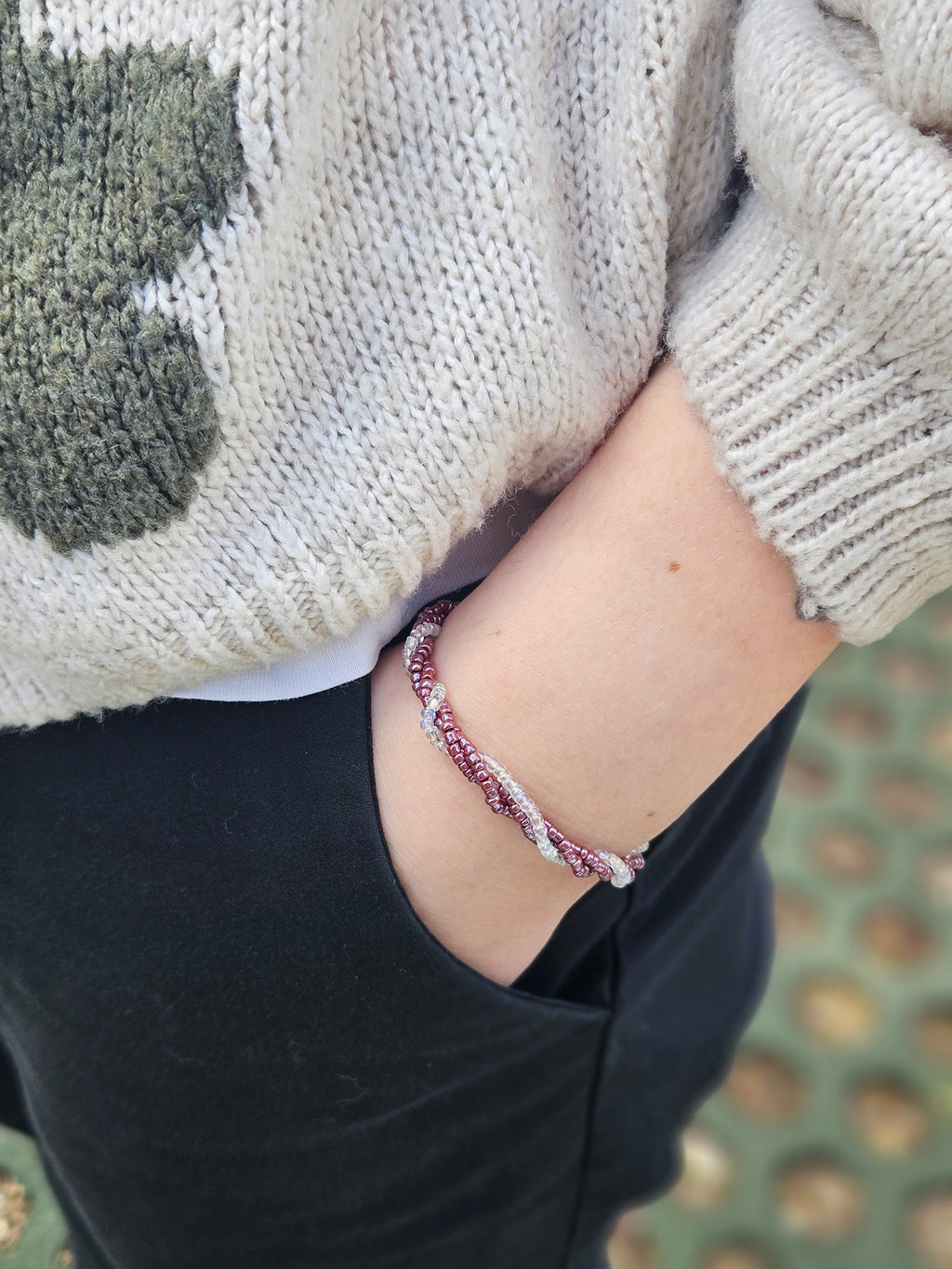 Swirly purple Bracelet