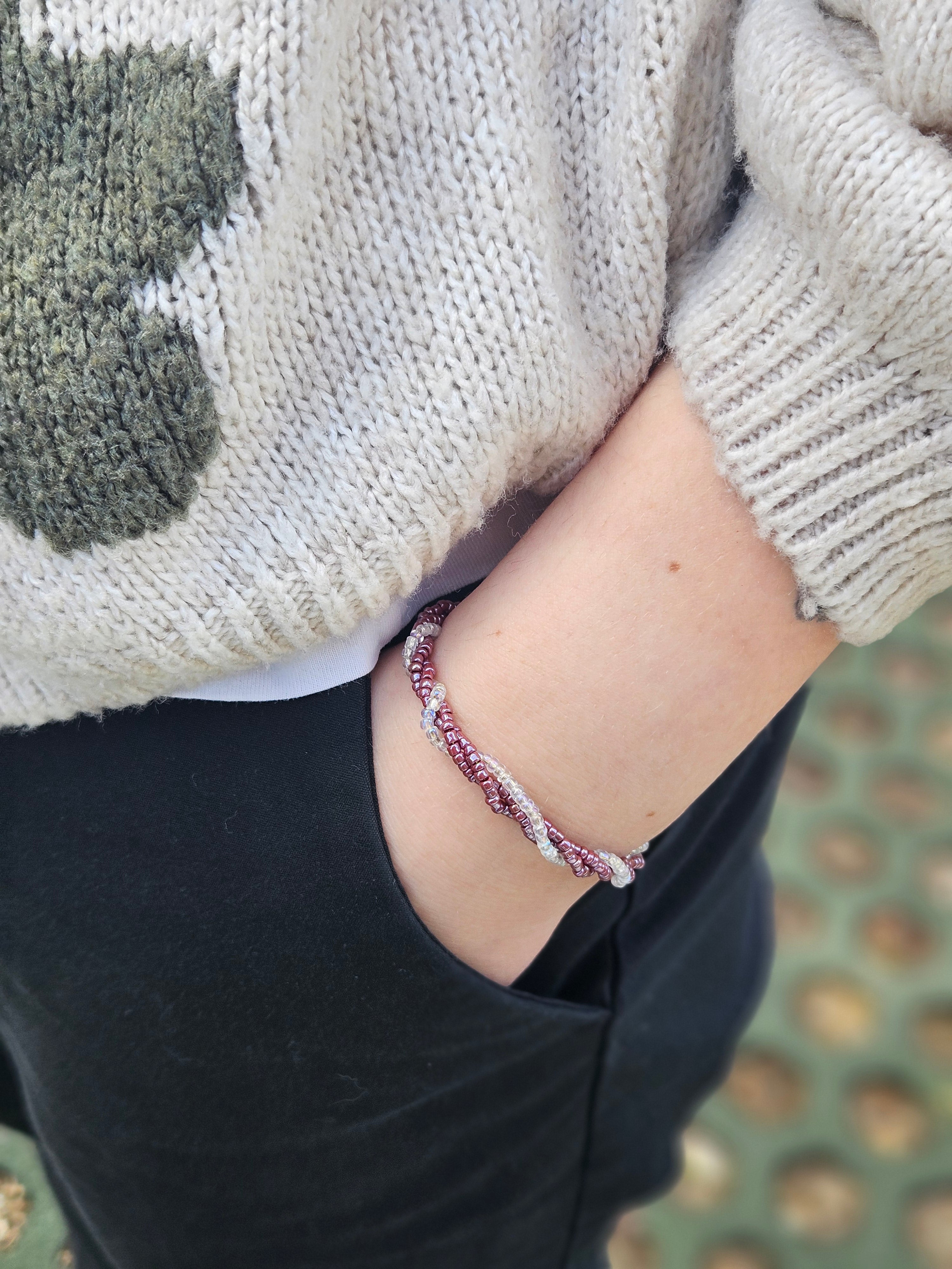 Swirly purple Bracelet