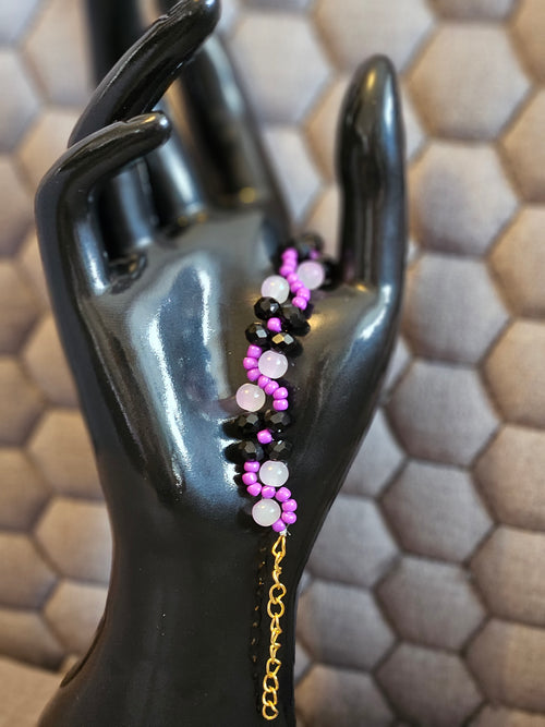 Black and purple Bracelet