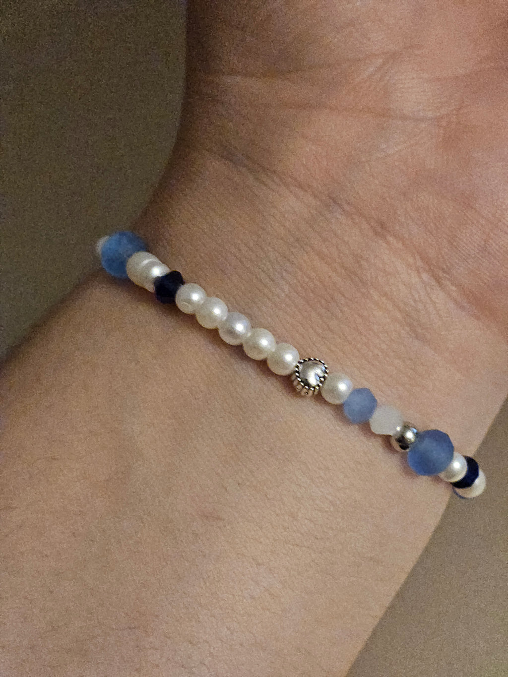 Blue White Bracelet